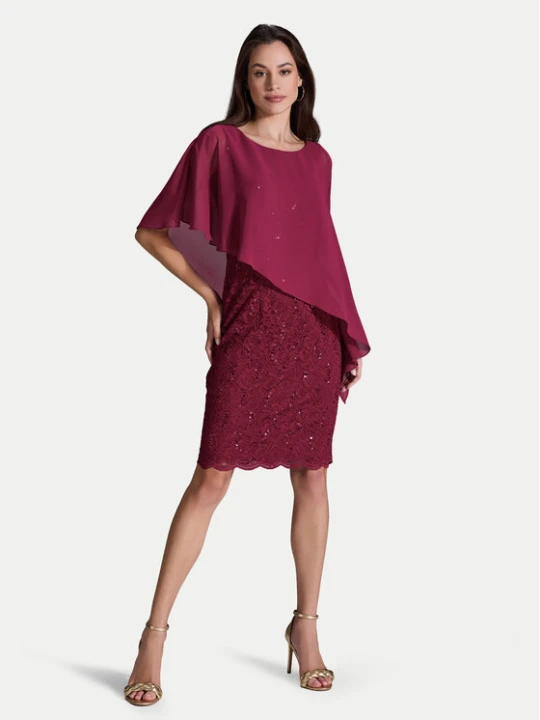 Zdjęcie produktu Swing Sukienka koktajlowa 77760410 Bordowy Regular Fit