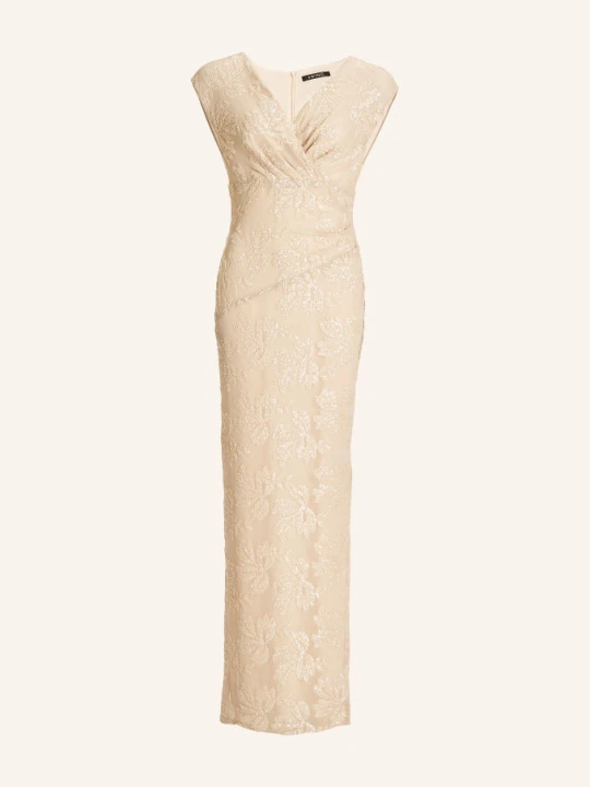Zdjęcie produktu Swing Suknia Wieczorowa Z Siateczki Z Cekinami beige
