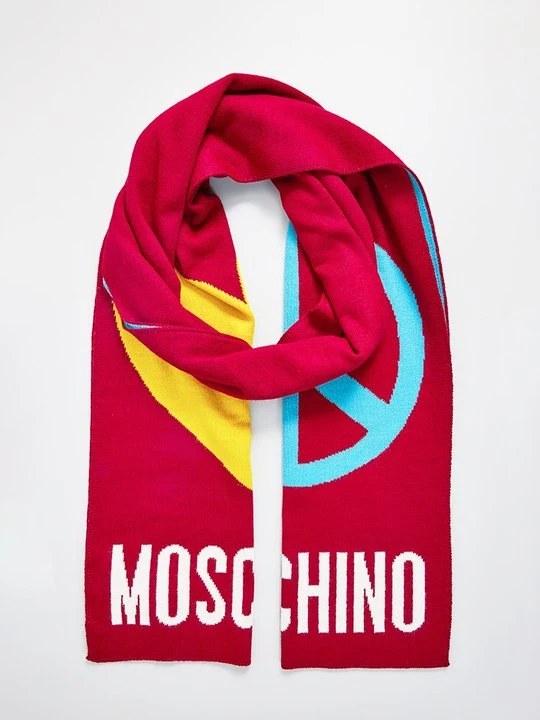 Zdjęcie produktu Szal MOSCHINO czerwony