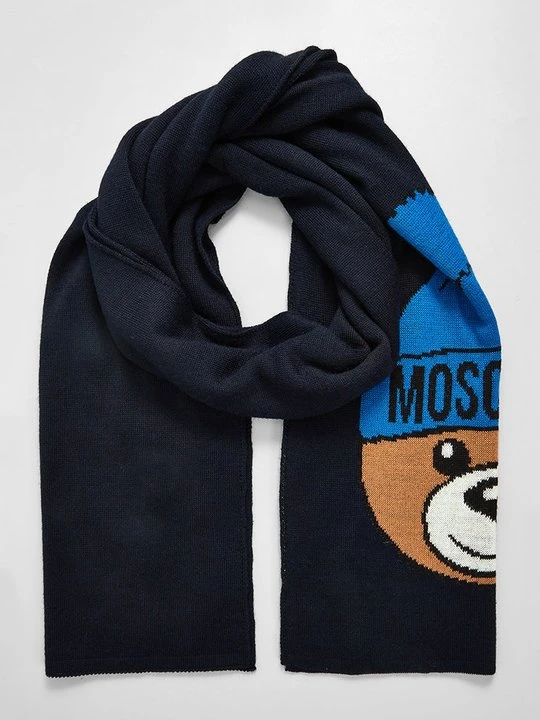 Zdjęcie produktu Szal MOSCHINO niebieski