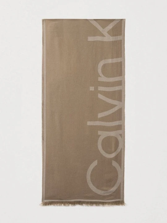 Zdjęcie produktu Szal Calvin Klein taupe