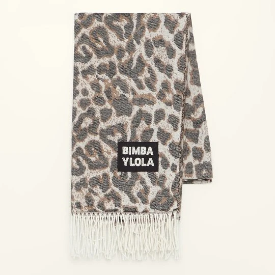 Zdjęcie produktu Szal cętki Leopard biały BIMBA Y LOLA
