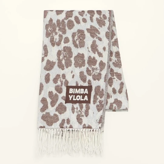 Zdjęcie produktu Szal cętki Leopard jasnoniebieski BIMBA Y LOLA
