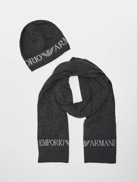 Zdjęcie produktu Szal Emporio Armani antracytowy