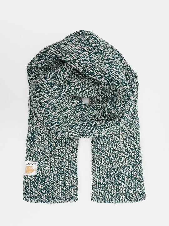 Zdjęcie produktu Szal Lanvin ciemnozielony