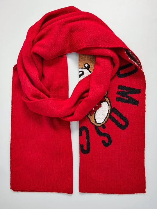 Zdjęcie produktu Szal MOSCHINO czerwony