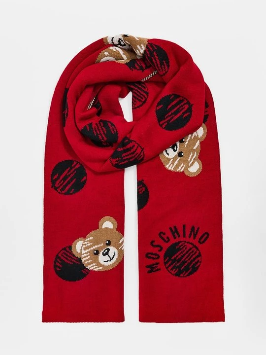 Zdjęcie produktu Szal MOSCHINO czerwony