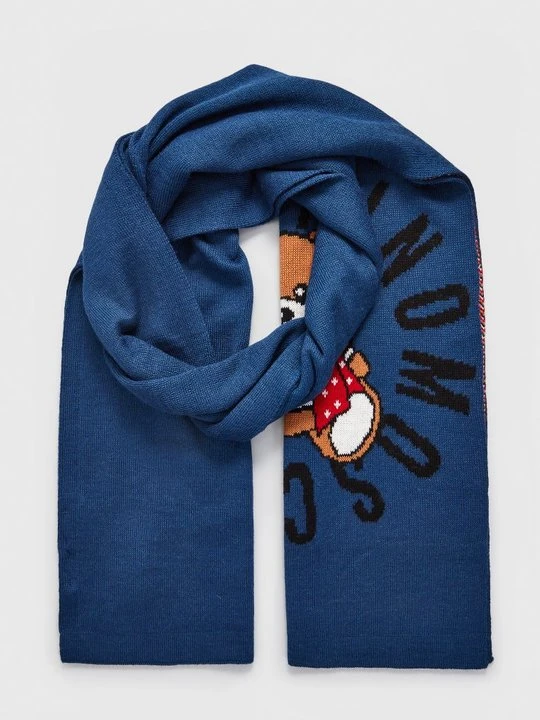 Zdjęcie produktu Szal MOSCHINO niebieski