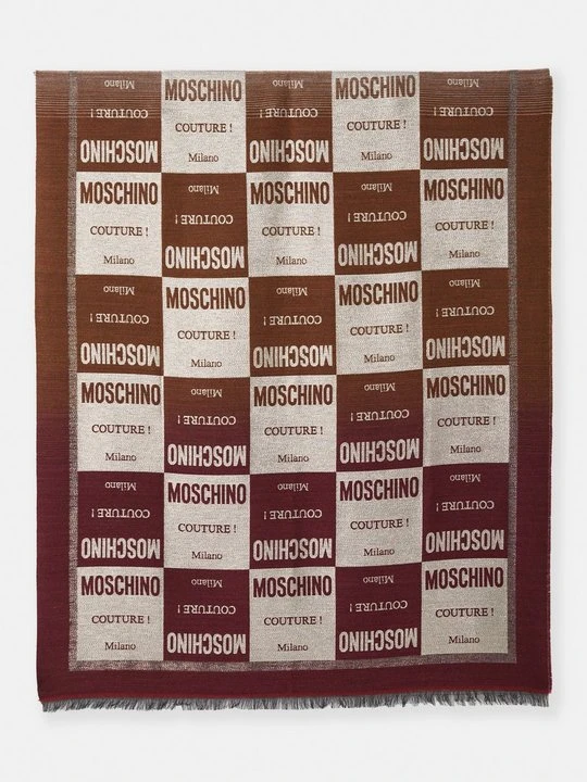 Zdjęcie produktu Szal MOSCHINO bordowy