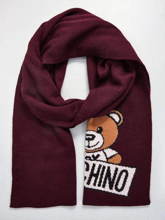 Zdjęcie produktu Szal MOSCHINO bordowy