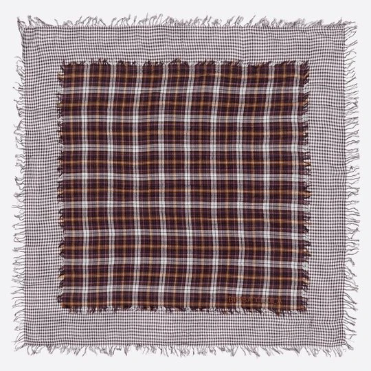 Zdjęcie produktu Szal patchwork ramka tartan BIMBA Y LOLA purpurowy