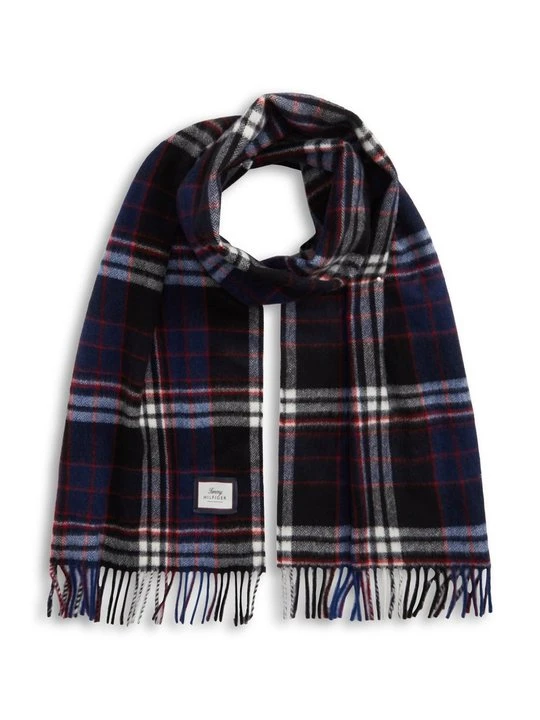 Zdjęcie produktu Szal Tommy Hilfiger niebieski denim