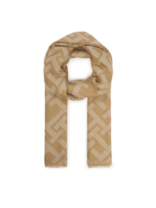 Zdjęcie produktu Szal Tommy Hilfiger Th Monogram Heavy Scarf AW0AW18051 Beżowy