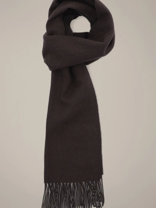 Zdjęcie produktu Szal Wełniany Brązowy Unisex Lancerto