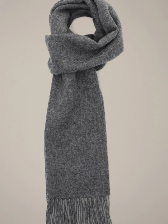 Zdjęcie produktu Szal Wełniany Szary Unisex Lancerto