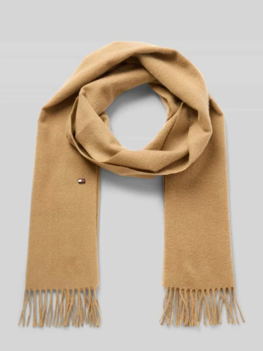 Zdjęcie produktu Szal z czystego kaszmiru Tommy Hilfiger Camel