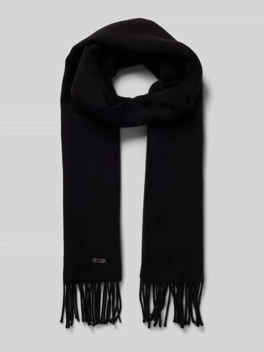 Zdjęcie produktu Szal z czystej wełny model ‘ZESY’ Boss Czarny