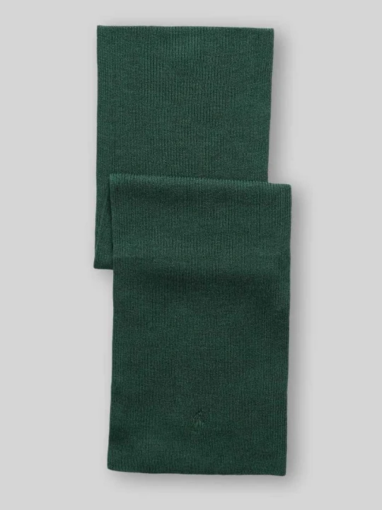 Zdjęcie produktu Szal z czystej wełny z wyhaftowanym logo Polo Ralph Lauren Butelkowy zielony