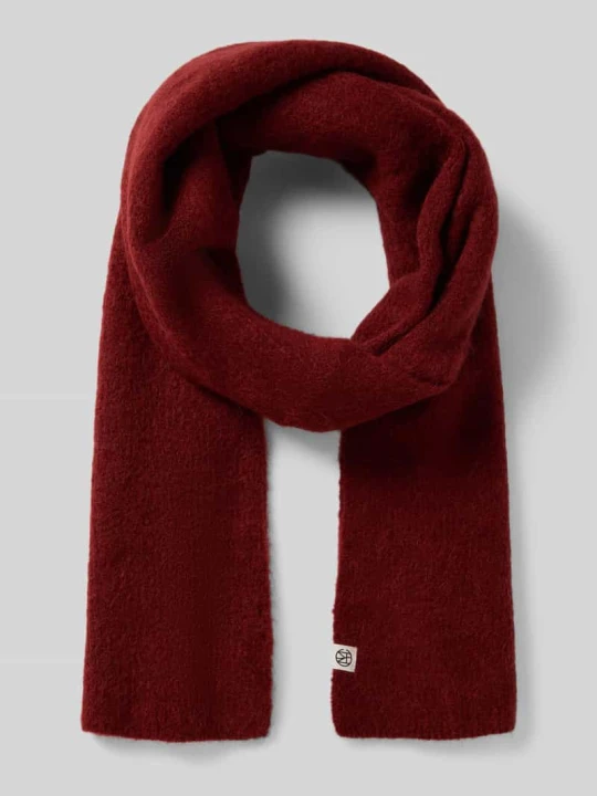 Zdjęcie produktu Szal z detalem z logo model ‘Hope’ MSCH Copenhagen Bordowy