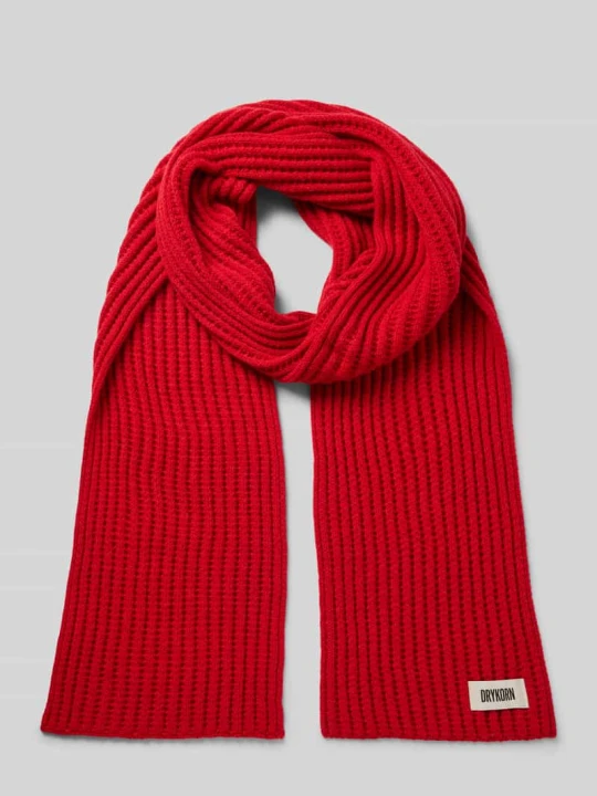 Zdjęcie produktu Szal z detalem z logo Model 'NUMAS' Drykorn Czerwony