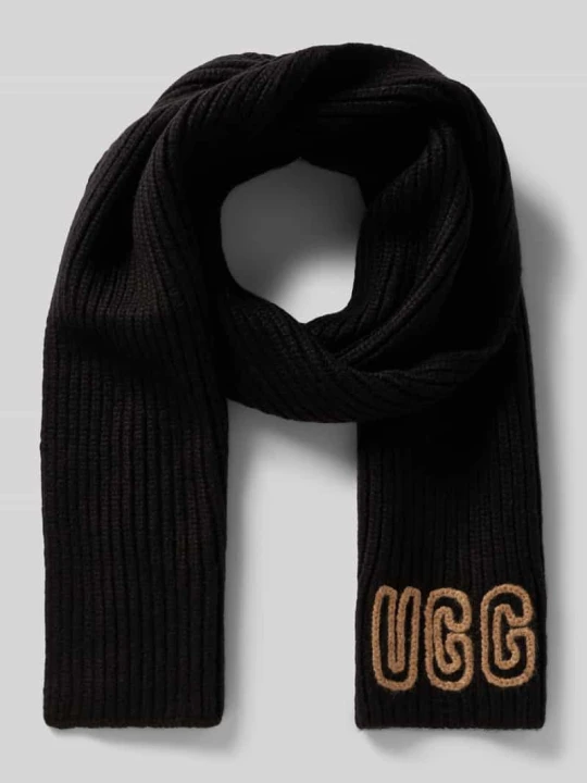Zdjęcie produktu Szal z dodatkiem wełny UGG Czarny