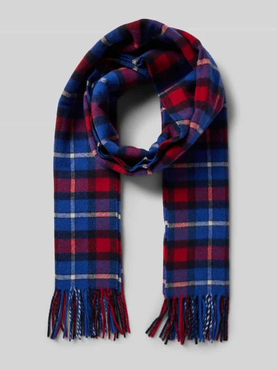 Zdjęcie produktu Szal z mieszanki wełny i kaszmiru model 'Plaid' Polo Ralph Lauren Czerwony