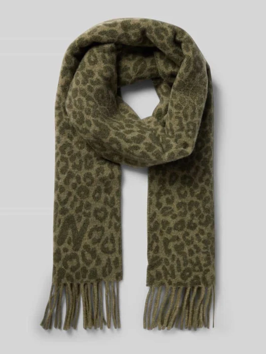Zdjęcie produktu Szal z frędzlami model 'Lala Scarf 5' lala Berlin Średniobrązowy