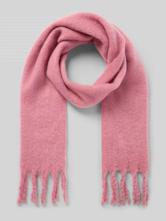 Zdjęcie produktu Szal z frędzlami model 'LESLIE' JJXX Różowy