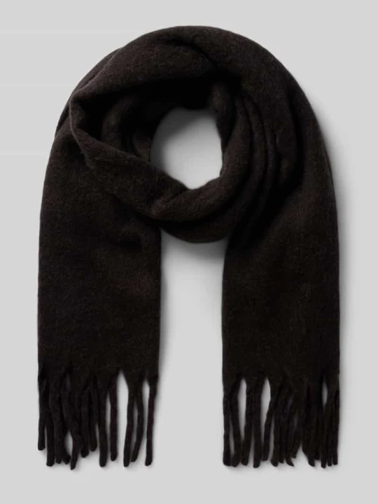 Zdjęcie produktu Szal z frędzlami model 'ZINACO' American Vintage Ciemnobrązowy