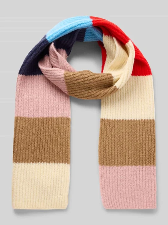 Zdjęcie produktu Szal z imitacji dzianiny model ‘IAMATIKI’ Ichi Błękitny