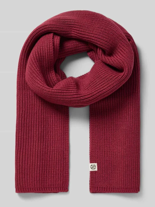 Zdjęcie produktu Szal z mieszanka wiskozy model 'Galine Rachelle Icon' MSCH Copenhagen Ciemnoczerwony