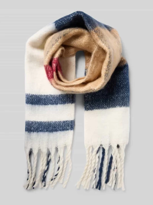 Zdjęcie produktu Szal z nadrukiem allover model 'ISLA TARTAN' Barbour Camel