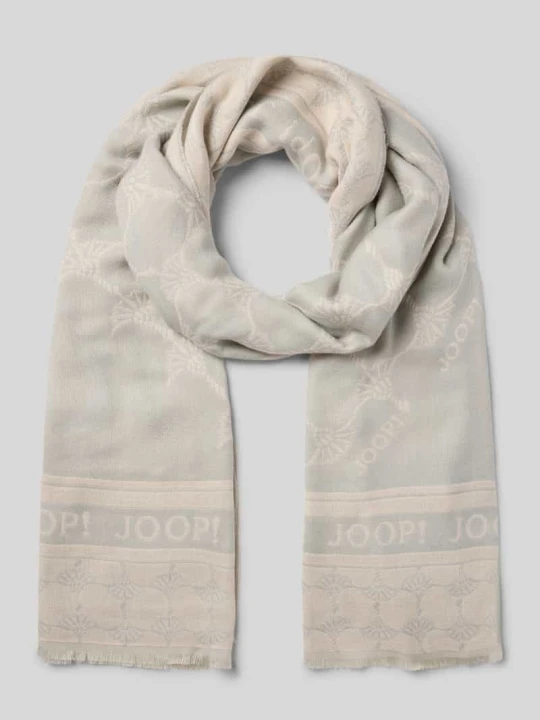 Zdjęcie produktu Szal z nadrukiem z logo JOOP! Morski