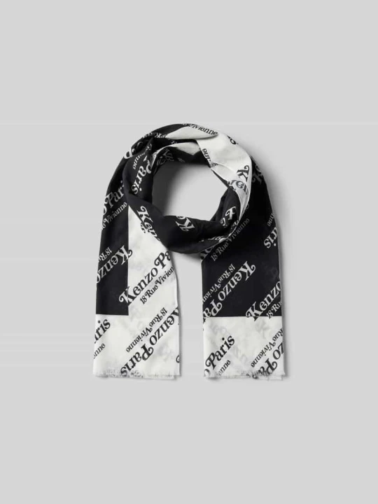 Zdjęcie produktu Szal z nadrukiem z logo na całej powierzchni Kenzo Czarny