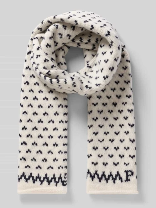 Zdjęcie produktu Szal z napisem z logo Polo Ralph Lauren Złamany biały