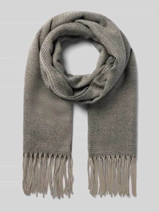 Zdjęcie produktu Szal z naszywką z logo model 'SOHO SCARF' Barts Średnioszary melanż