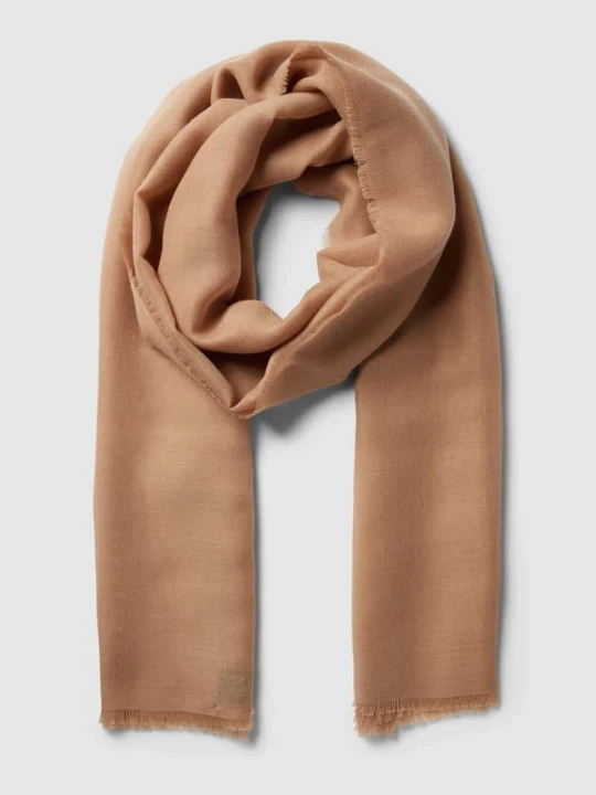 Zdjęcie produktu Szal z postrzępionymi brzegami Fraas Camel