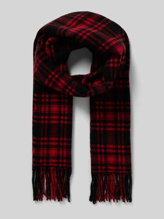 Zdjęcie produktu Szal z wystrzępieniami Polo Ralph Lauren Czerwony