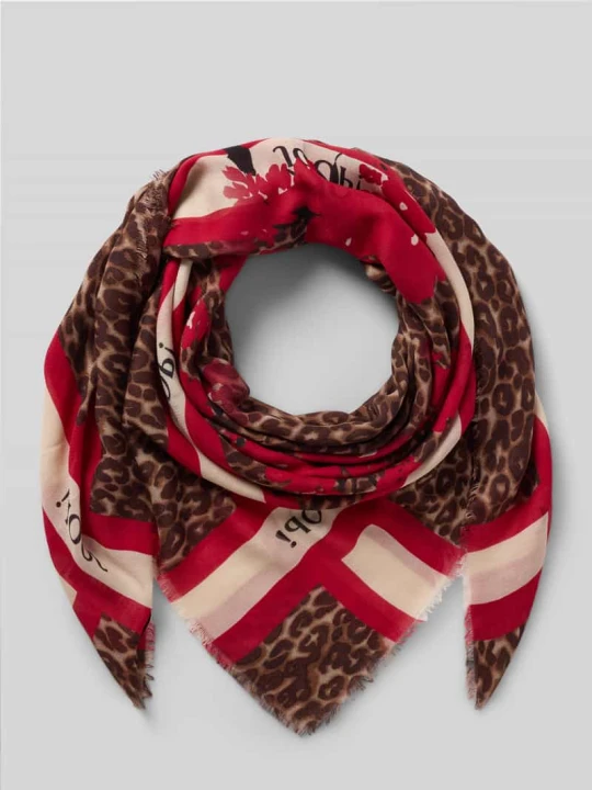 Zdjęcie produktu Szal z zwierzęcym nadrukiem na całej powierzchni model 'Adalia' JOOP! Camel