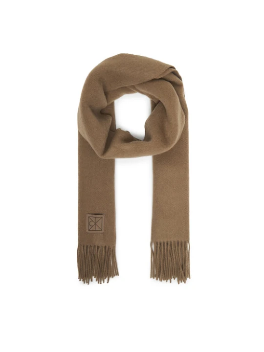 Zdjęcie produktu Szalik Calvin Klein Emblem LV04D8060G Beżowy