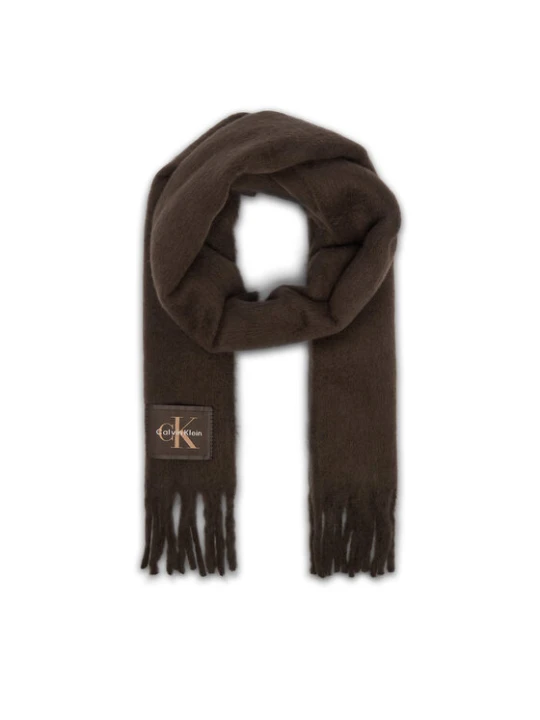 Zdjęcie produktu Szalik Calvin Klein LV04F8105G Brązowy ciemny