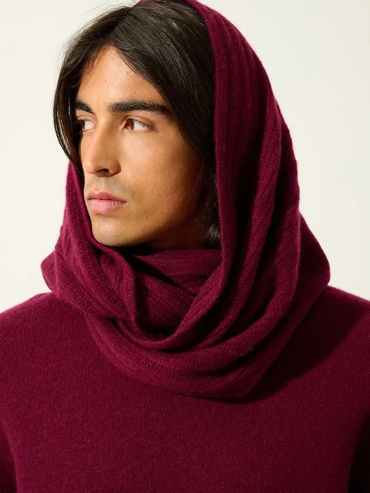Zdjęcie produktu Szalik komin AUTHENTIC CASHMERE bordowy
