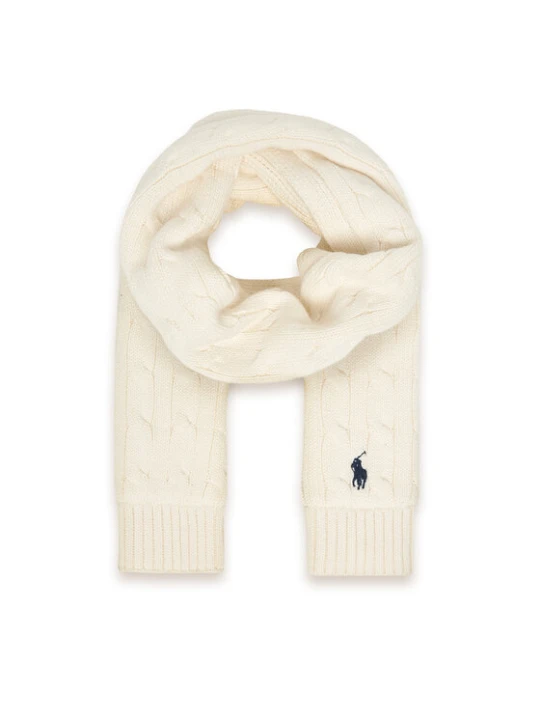 Zdjęcie produktu Szalik Polo Ralph Lauren 323953206005 Écru Kremowy