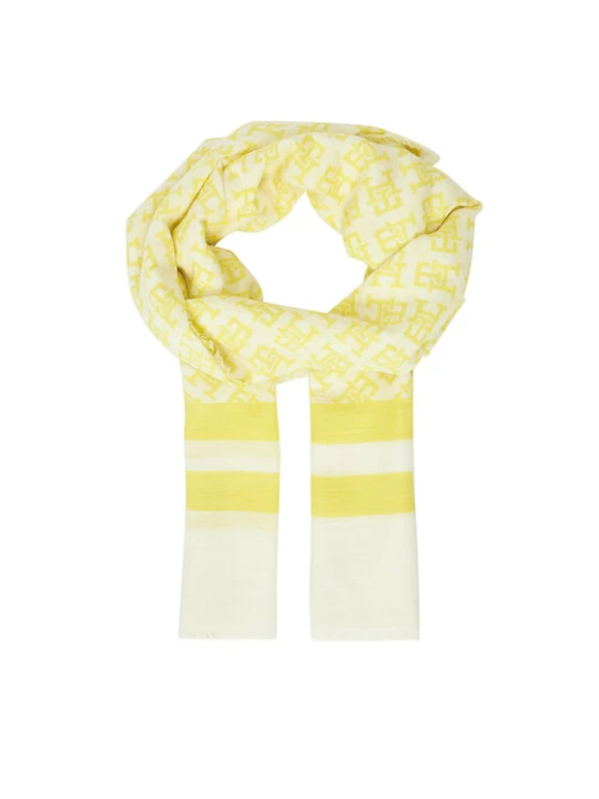 Zdjęcie produktu Szalik Tommy Hilfiger Beach Summer Mono Scarf AW0AW16030 Żółty