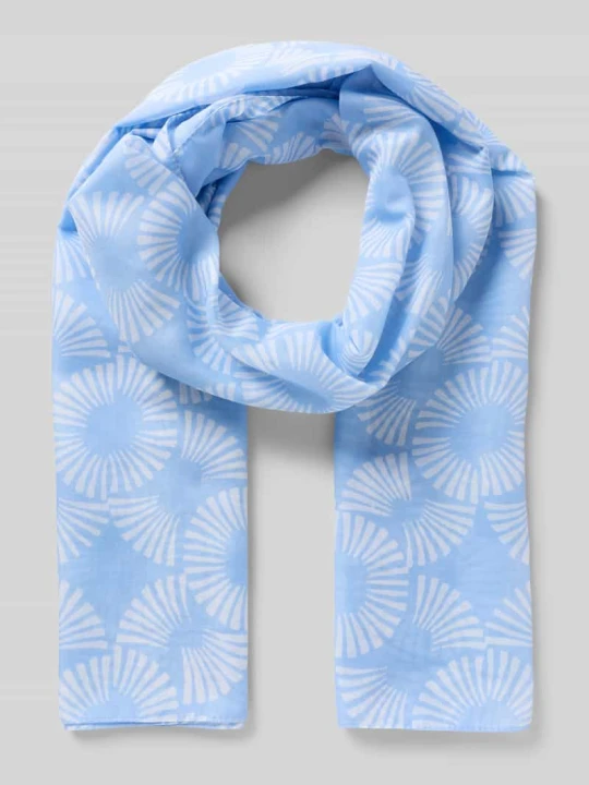 Zdjęcie produktu Szalik w stylu allover MORE & MORE Jasnoniebieski