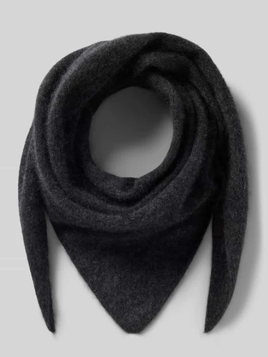 Zdjęcie produktu Szalik z mieszanki wełny z lamy z dodatkiem kaszmiru Model 'Palo' MM By Max Mara Antracytowy