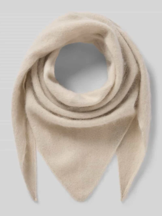 Zdjęcie produktu Szalik z mieszanki wełny z lamy z dodatkiem kaszmiru Model 'Palo' MM By Max Mara Złamany biały