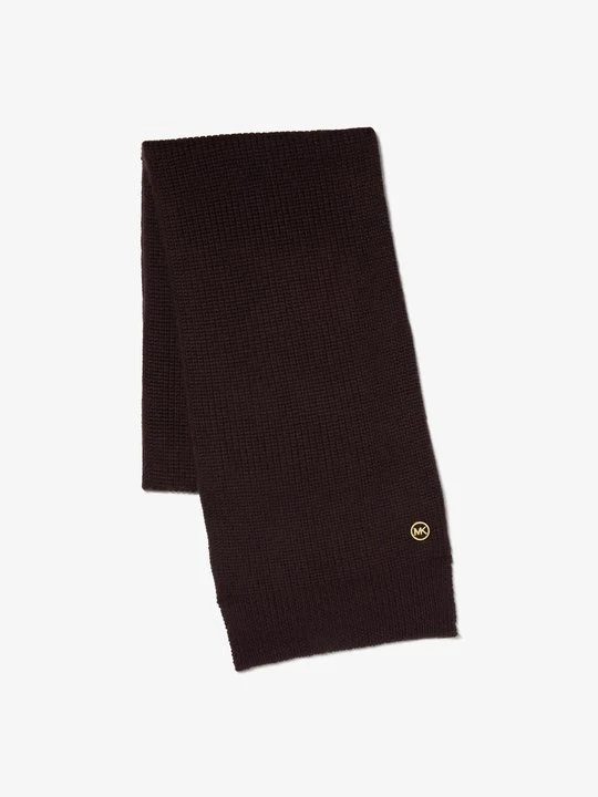 Zdjęcie produktu Szalik z teksturowanej wełny Michael Kors CZEKOLADOWY (Brązowy)