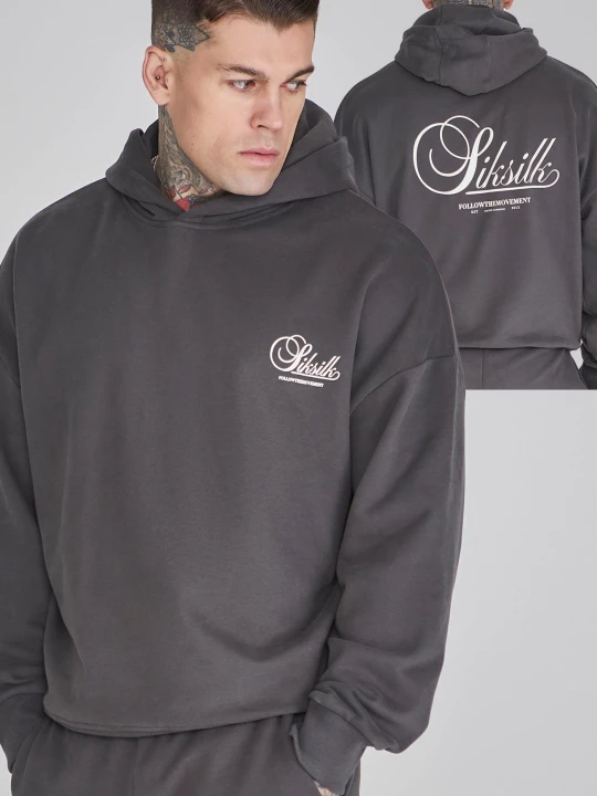 Zdjęcie produktu Szara bluza męska z grafiką SikSilk