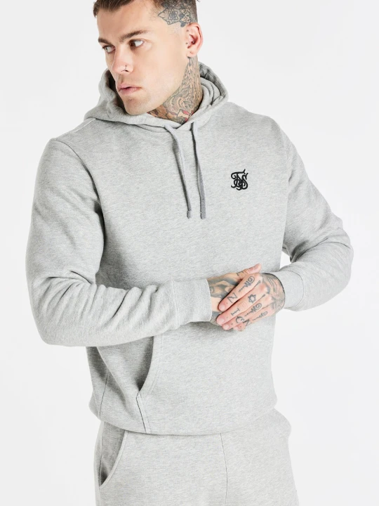 Zdjęcie produktu Szara bluza męska z kapturem SikSilk